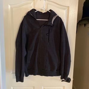 Men’s Herringbone Zip Hoodie Jacket